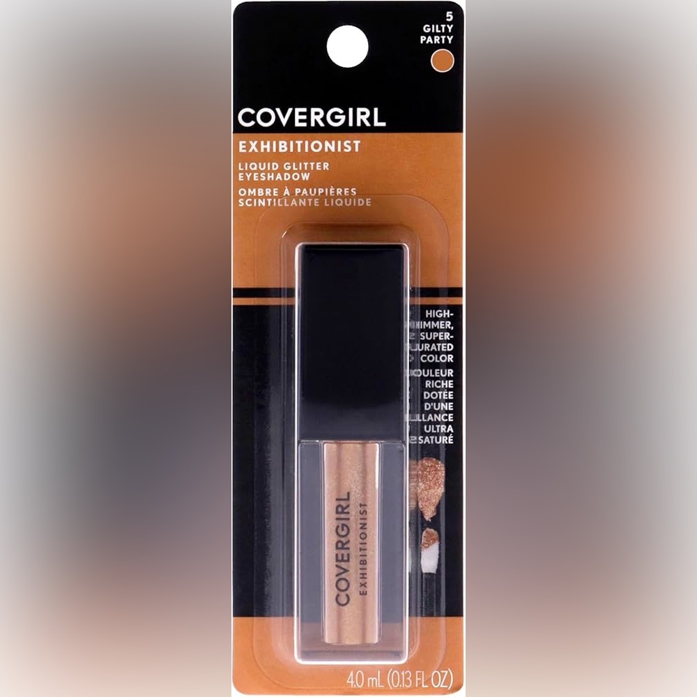 Covergirl Liquid Glitter Exhibitionist Eyeshadow- Gold Color "Guilty Party"